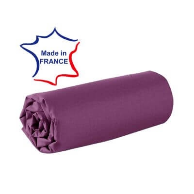 Drap housse - 90 x 200 cm - 100% coton - 57 fils - France