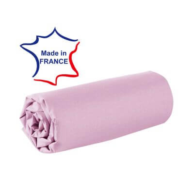 Drap housse - 90 x 200 cm - 100% coton - 57 fils - France