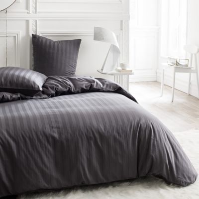 Housse de couette - 260 x 240 cm + taies - Percale - Constance - Deux coloris