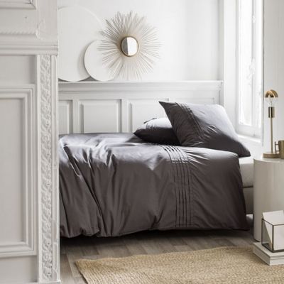 Housse de couette - 260 x 240 cm + taies - Percale - Félicie - Différents coloris