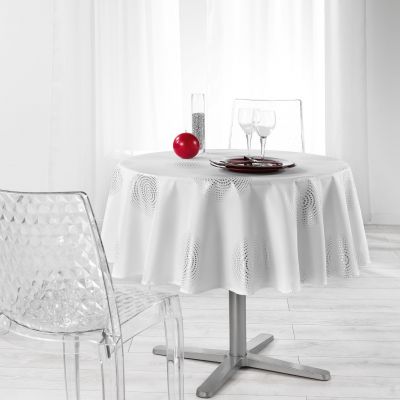 Nappe anti-tache - Ronde - Diamètre 180 cm - Atome - Différents coloris