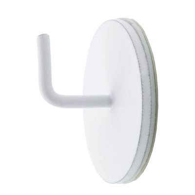 Lot de 2 supports rond adhésif tringle barre rideaux