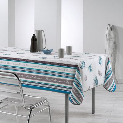 Nappe anti-tache - Rectangle - 150 x 200 cm - Seaside - Deux coloris