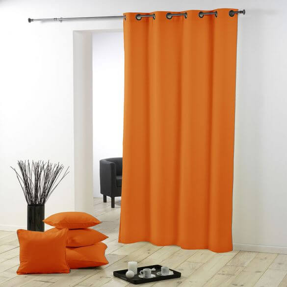 Rideau - Oeillets - 140 x 280 cm - Grande hauteur - Essentiel