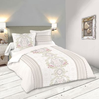 Housse de couette - 220 x 240 cm + Taies - Béline, bonheur romantique
