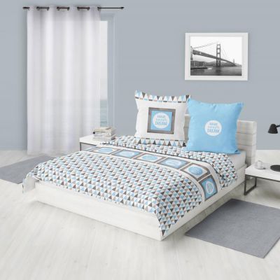 Housse de couette - 220 x 240 cm + taies - Dream - Deux coloris