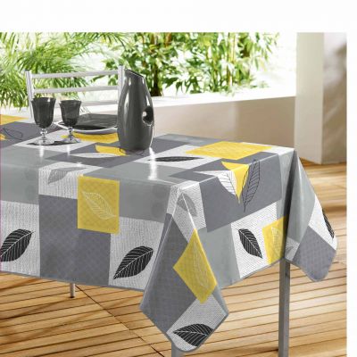 Nappe rectangle - Feuilles - 140 x 240 cm - PVC