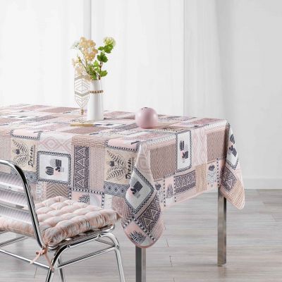 Nappe rectangle - Cactus rose - 150 x 240 cm - Fils coupés