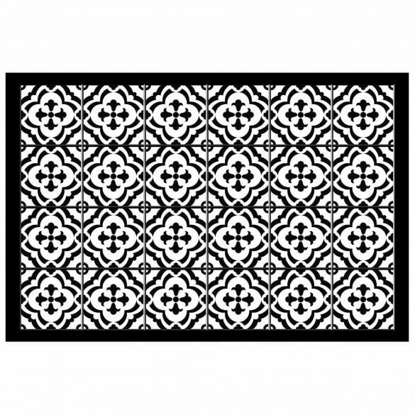 Tapis rectangle - Faïence et mosaïque - 50 x 75 cm - Vinyle Tapis rectangle - Faïence et mosaïque - 50 x 75 cm - Vinyle