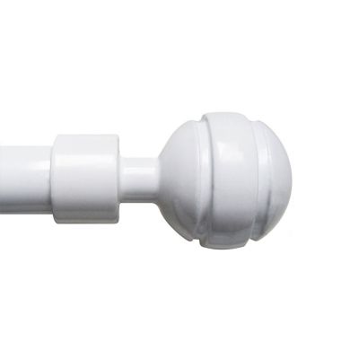 Tringle à rideaux extensible - 120 à 210 cm - Boule - Deux coloris