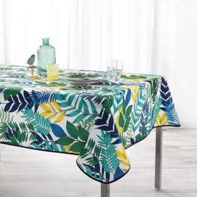 Nappe anti tache rectangulaire - 150 x 240 cm - Polyester - Tropical