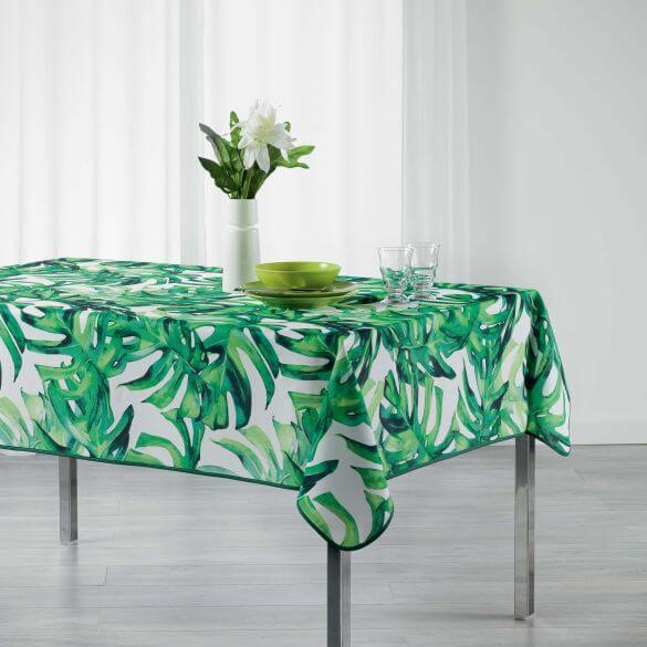 Nappe anti tache rectangulaire - 150 x 240 cm - Polyester - Tropical