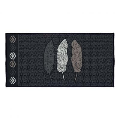 Tapis antidérapant - 57 x 115 cm - Plumes