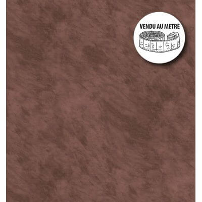 Toile cirée au mètre - Largeur 140 cm - Unie - Cacao