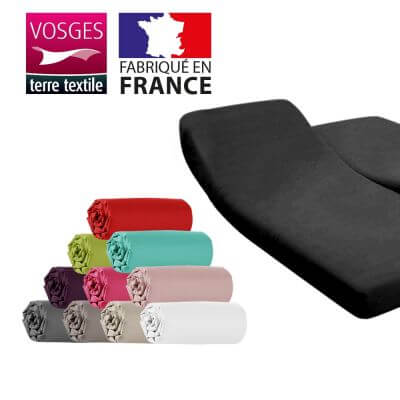 lot de 2 Draps housses Doubles 160x200 pour sommier articulé