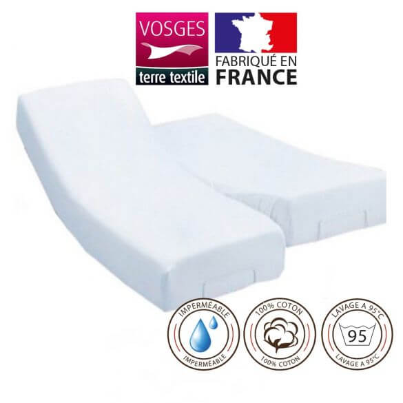 Alèse protège-matelas 140 x 190 cm imperméable lit électrique France