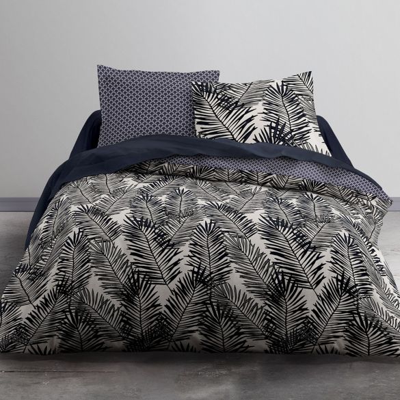 Housse de couette réversible - 240 x 260 cm + taies ...