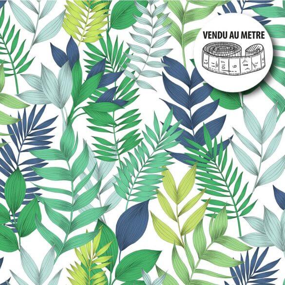 Toile Ciree Au Metre Largeur 140 Cm Feuillage Tropical Toile Ciree Au Metre Largeur 140 Cm Feuillage Tropical