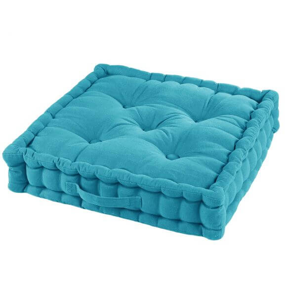 Coussin de sol garni - 60 x 60 cm x 10 cm - Pacifique - Uni Coussin de sol garni - 60 x 60 cm x 10 cm - Pacifique - Uni