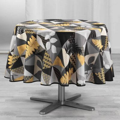 Nappe antitache ronde - Diamètre 180 cm - Polyester - Motifs modernes et graphiques