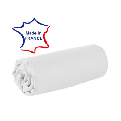 Drap housse - 150 x 190 cm - 100% coton - 57 fils - France