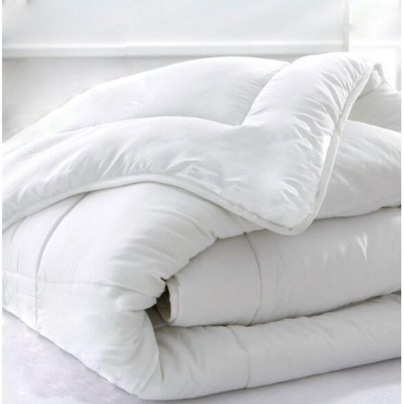 Couette naturelle chaude en duvet et coton bio 140x200 cm HIVER