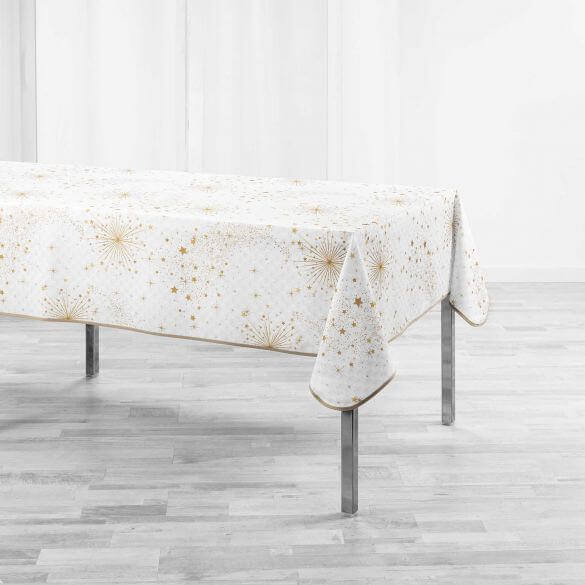 Nappe anti tache infroissable 150 x 300 cm - Fête étoilée