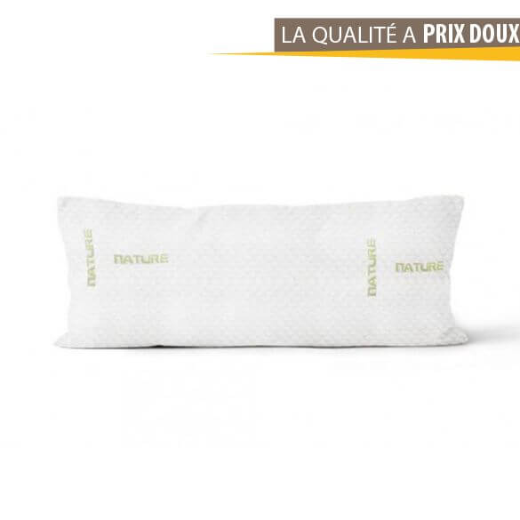 Traversin mémoire de forme aloë vera 140 cm - Traversin mémoire de forme aloë vera 140 cm -