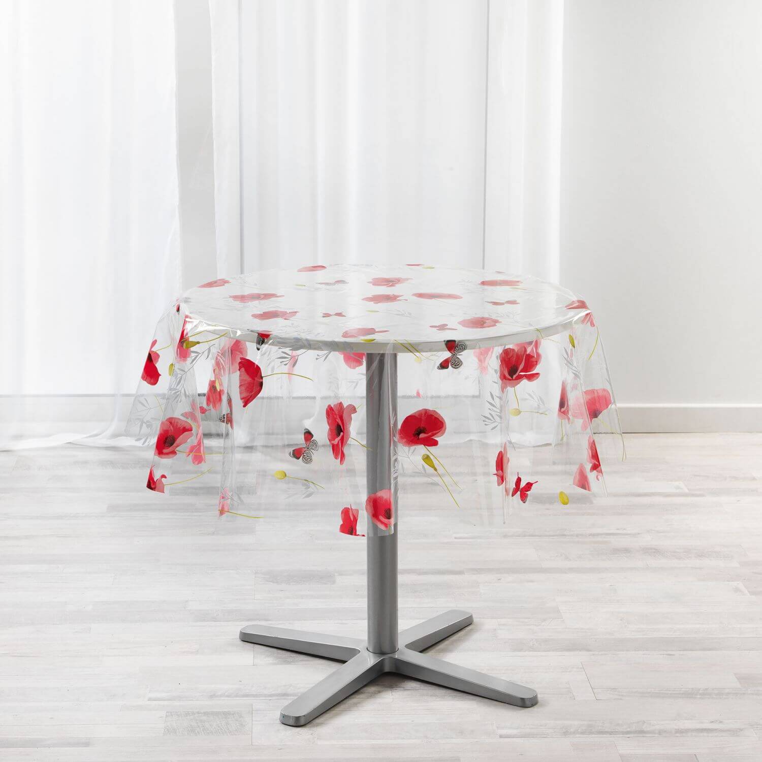 Protège-nappe transparent Rond (diam. 140 cm)