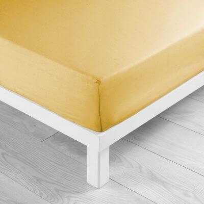 Drap housse - 90 x 190 cm - Grand bonnet - 57 fils - Uni