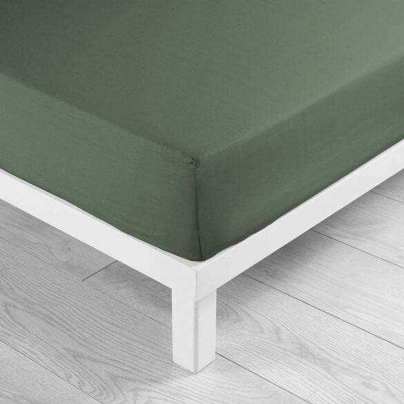 Drap housse - 160 x 200 cm - Grand bonnet - 57 fils - Uni