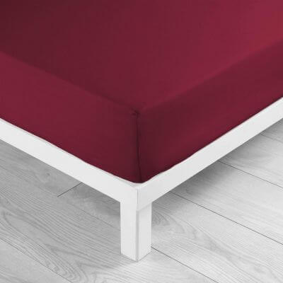 Drap housse - 180 x 200 cm - Grand bonnet - 57 fils - Uni