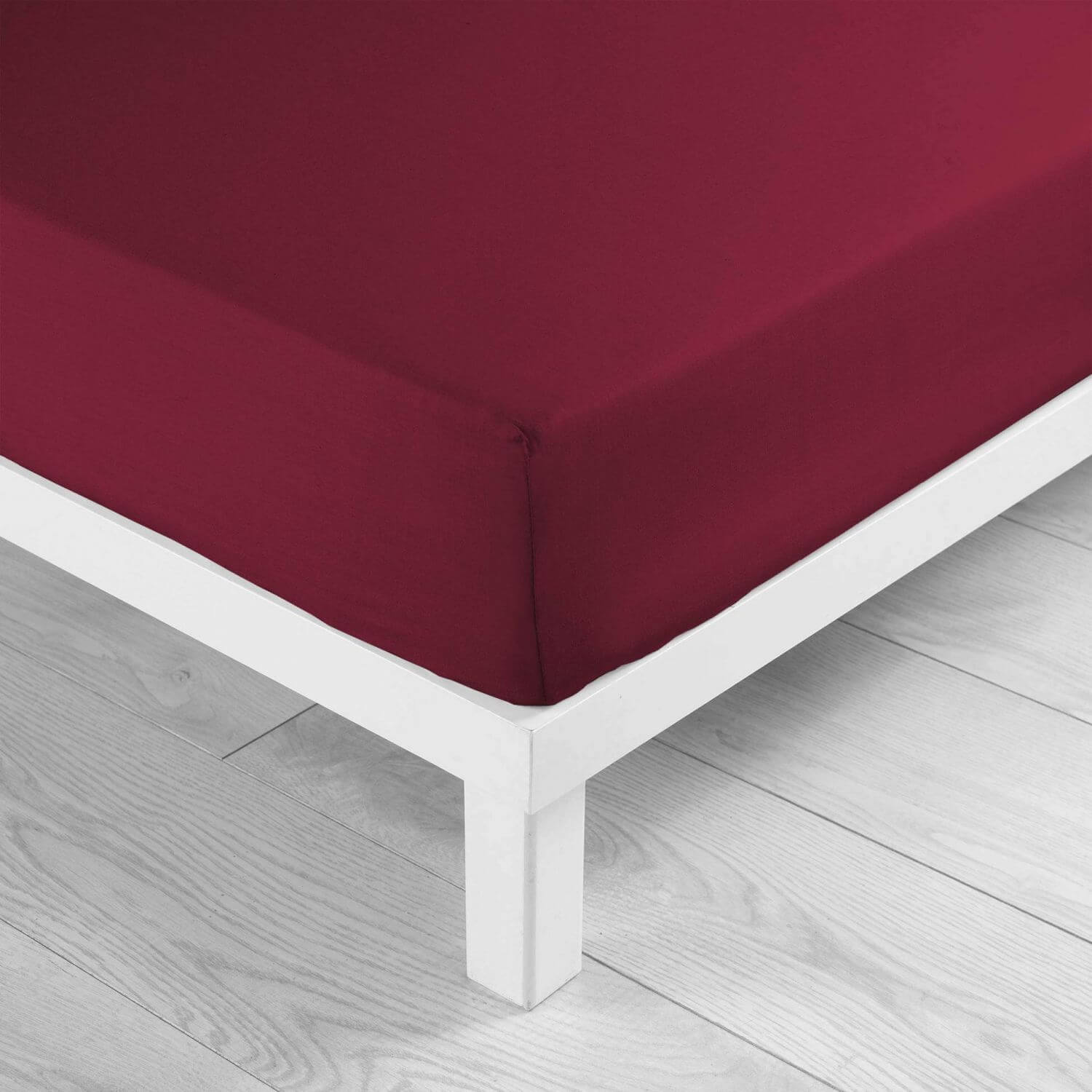 Drap housse - 180 x 200 cm - Grand bonnet - 57 fils - Uni