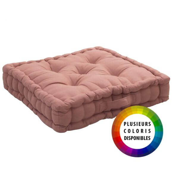 Coussin de sol garni - 50 x 50 cm - 100 % coton Coussin de sol garni - 50 x 50 cm - 100 % coton