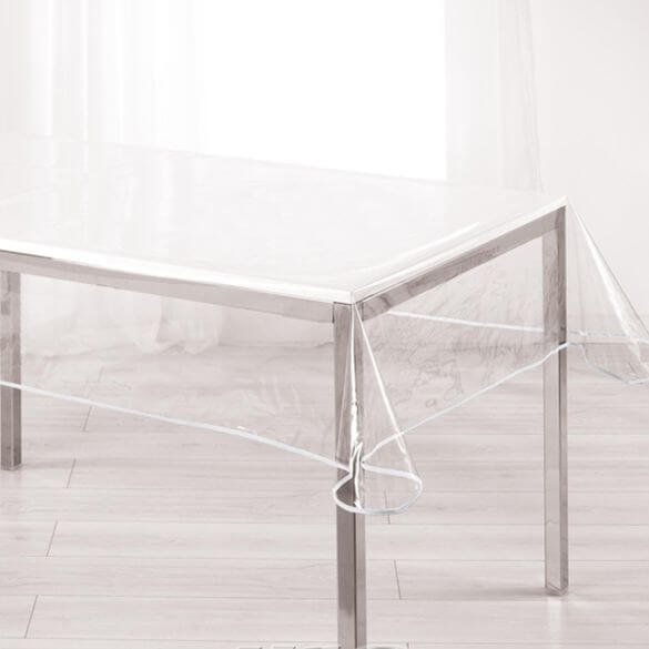 Nappe carrée 180x180 cm cristal transparent - Conforama