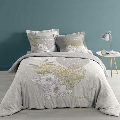 SOLDES - Housse de Couette - TOMETTES - 240x220,260x240cm