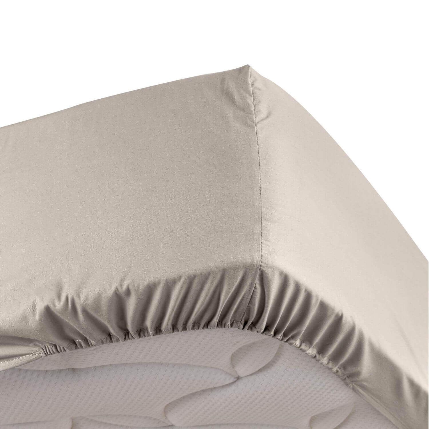 Drap housse - 140 x 190 cm - Percale - 78 fils - Uni