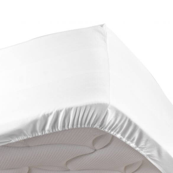 Drap housse - 160 x 200 cm - Percale - 78 fils - Uni