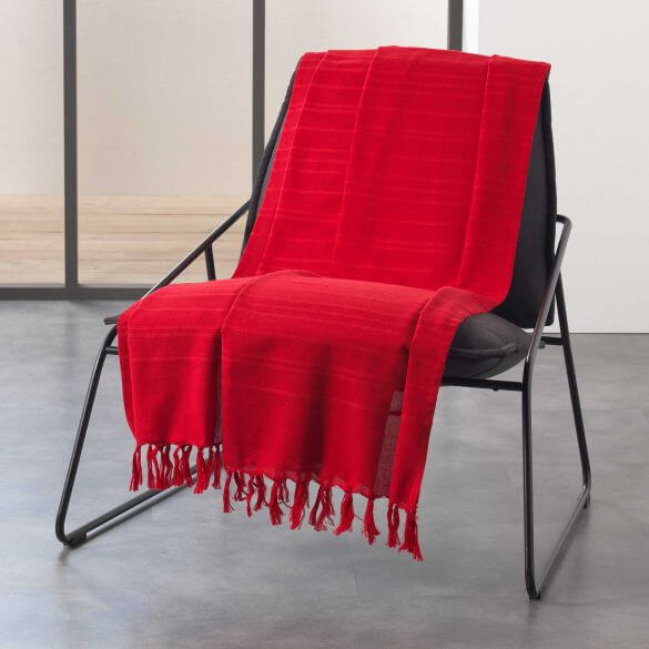 Jeté de canapé à franges - 180 x 220 cm - Coton Jeté de canapé à franges - 180 x 220 cm - Coton