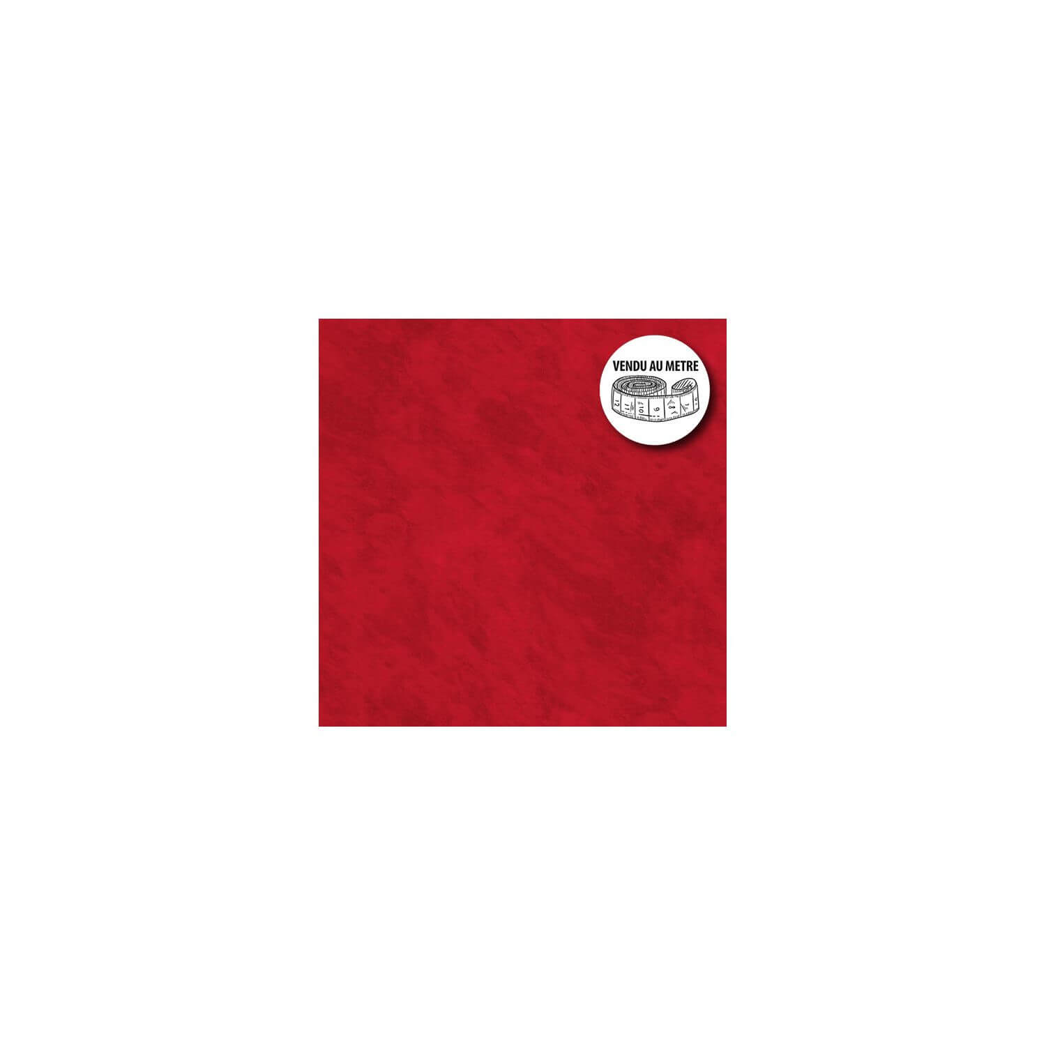 Toile cirée au mètre - Largeur 140 cm - Effet béton ciré - Rouge