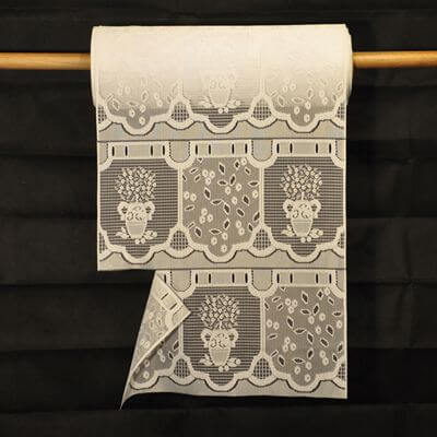 Rideau modulable au motif - Pots de fleurs