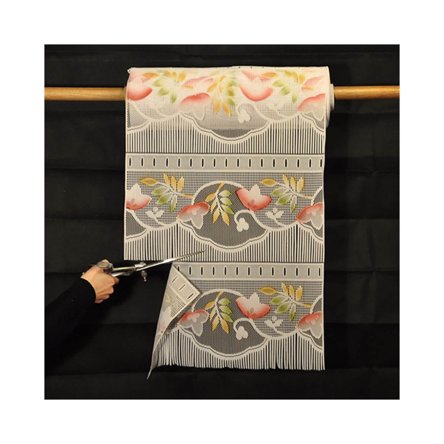 Rideau modulable au motif - Feuilles et Fleurs