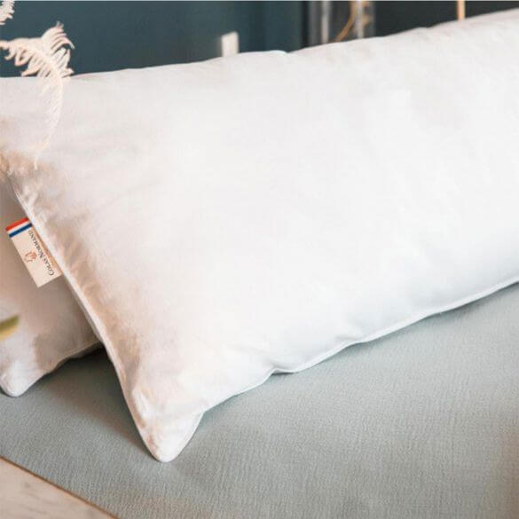 Housse de traversin percale 86 x 140 cm unie