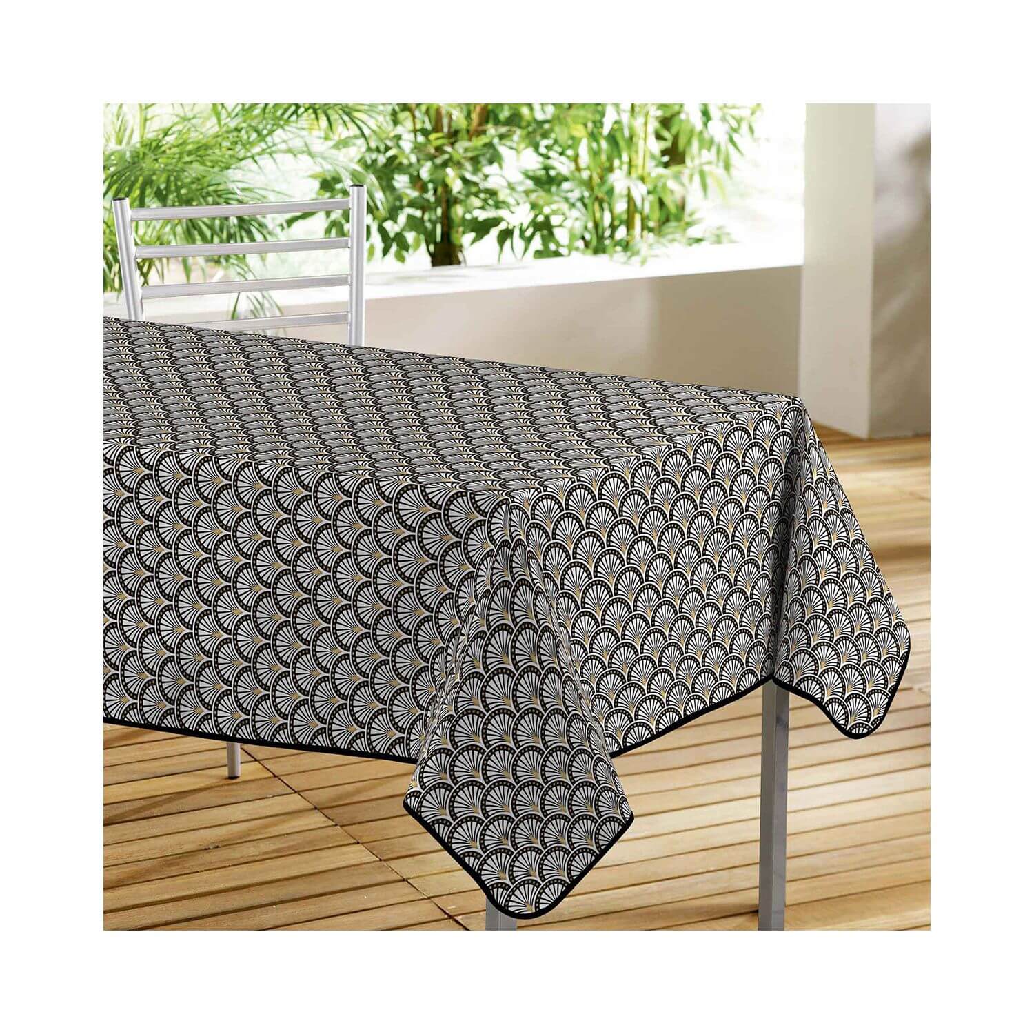 Nappe Rectangulaire Antitache Nappe en Toile Cirée Rectangulaire en PU  Nappe Imperméable Imprimée Rétro pour Table