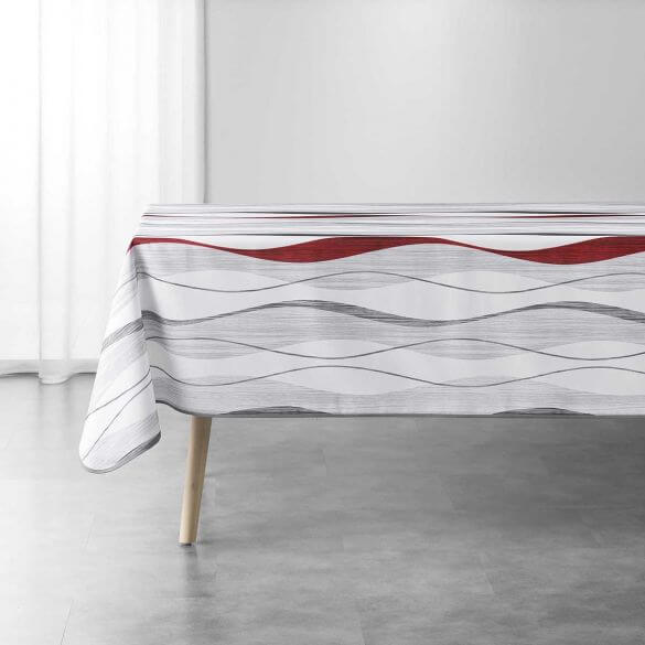 Nappe rectangulaire l.150 x L.250 cm, pvc antitâche transparent Murano