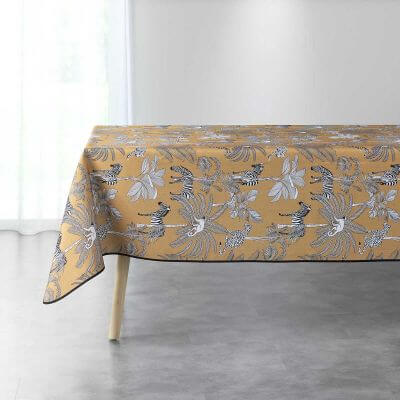 Nappe antitache Madras dim. 240 x 148 cm - Toile cirée à la coupe/toile  cirée avec motifs - leaderbazar