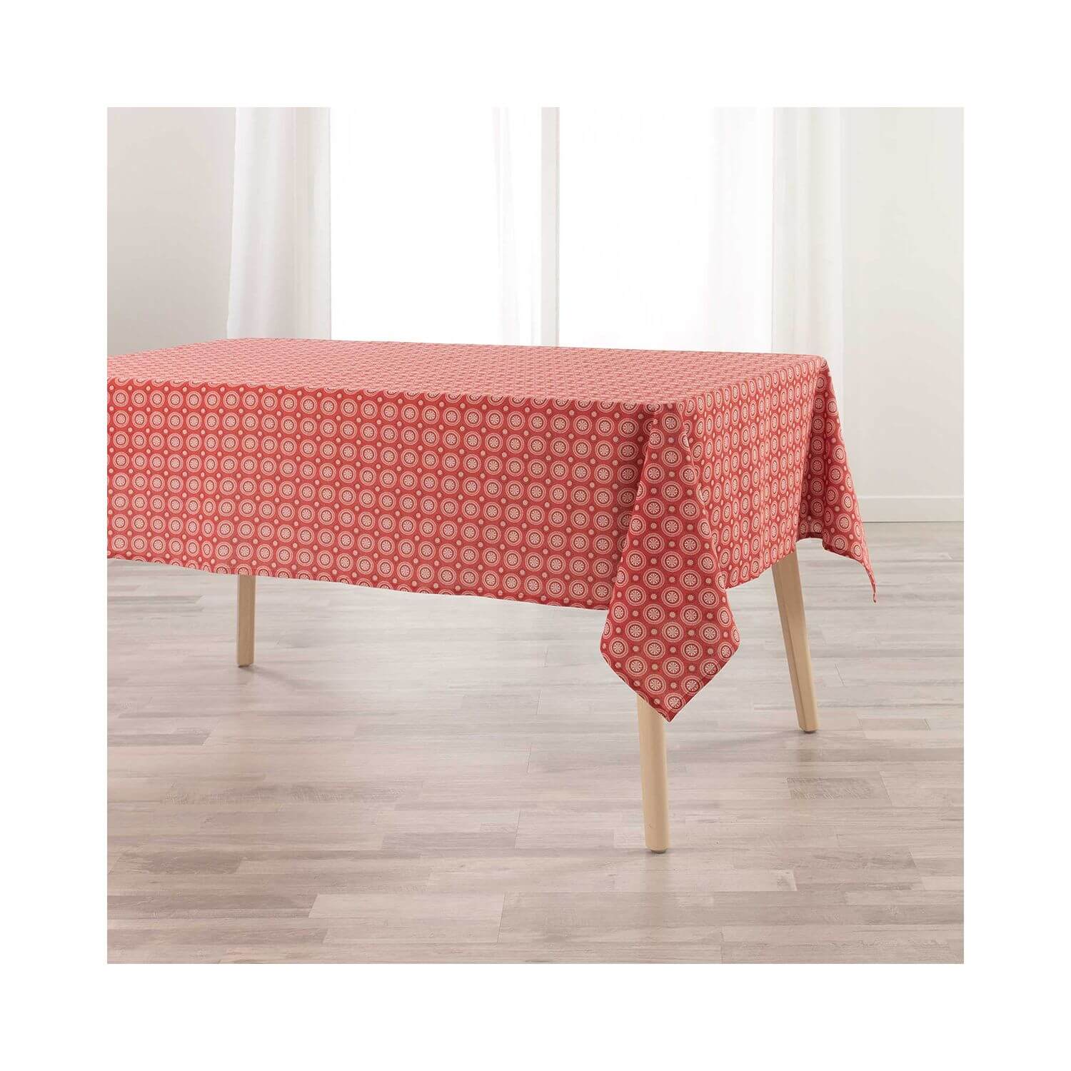 Nappe rectangulaire - 140 x 240 cm - Coton - Motifs graphiques