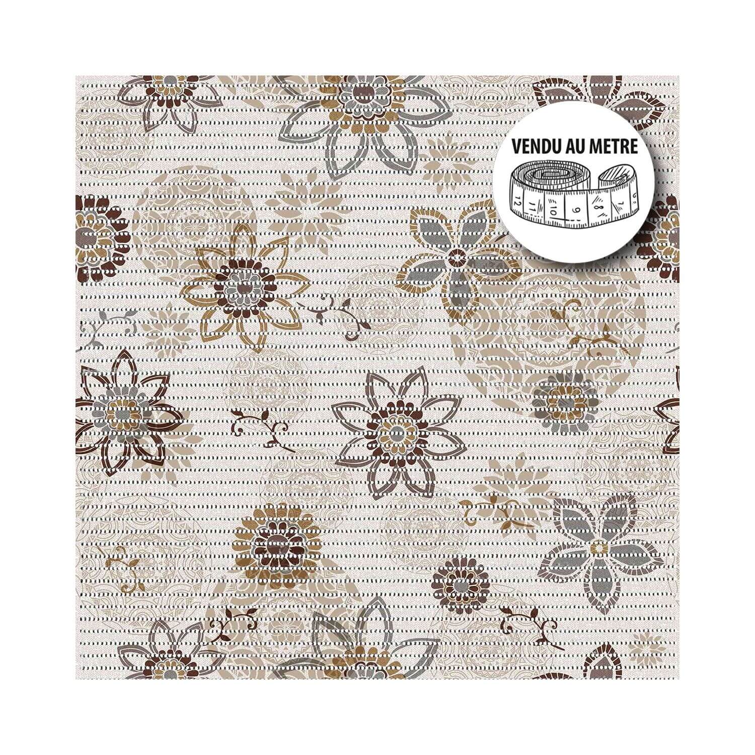 Tapis multi-usages - Vendu au mètre - Largeur 65 cm - Imprimée florale