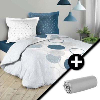 Pack housse de couette 220x240 cm Berbere + drap housse 140x190