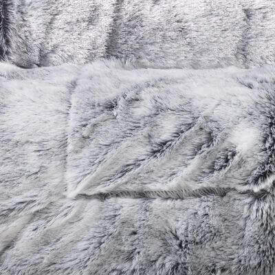 Plaid effet fourrure - 125 x 150 cm - cocooning